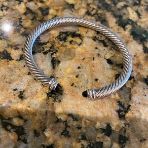 David Yurman Bracelet Black Onyx and Diamonds